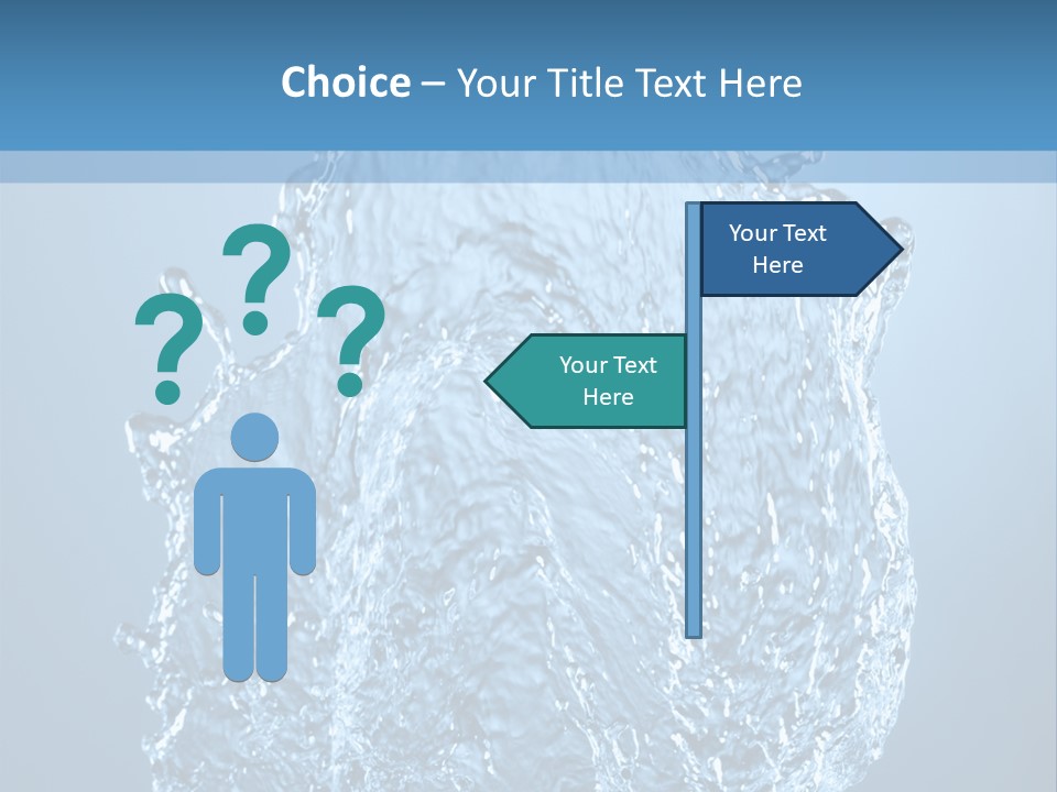 Abstract Thirsty Drops PowerPoint Template