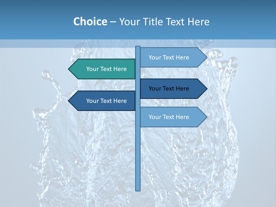 Abstract Thirsty Drops PowerPoint Template