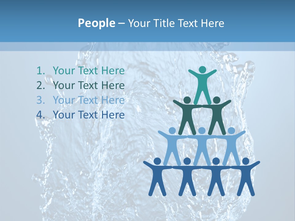 Abstract Thirsty Drops PowerPoint Template