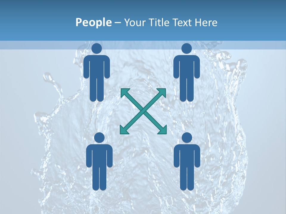 Abstract Thirsty Drops PowerPoint Template