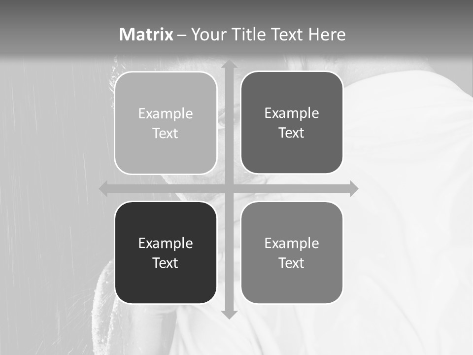 Couple In The Rain PowerPoint Template