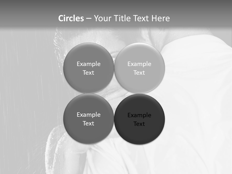 Couple In The Rain PowerPoint Template