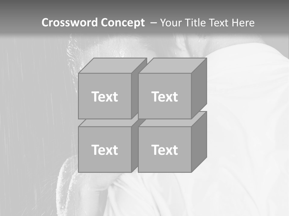 Couple In The Rain PowerPoint Template