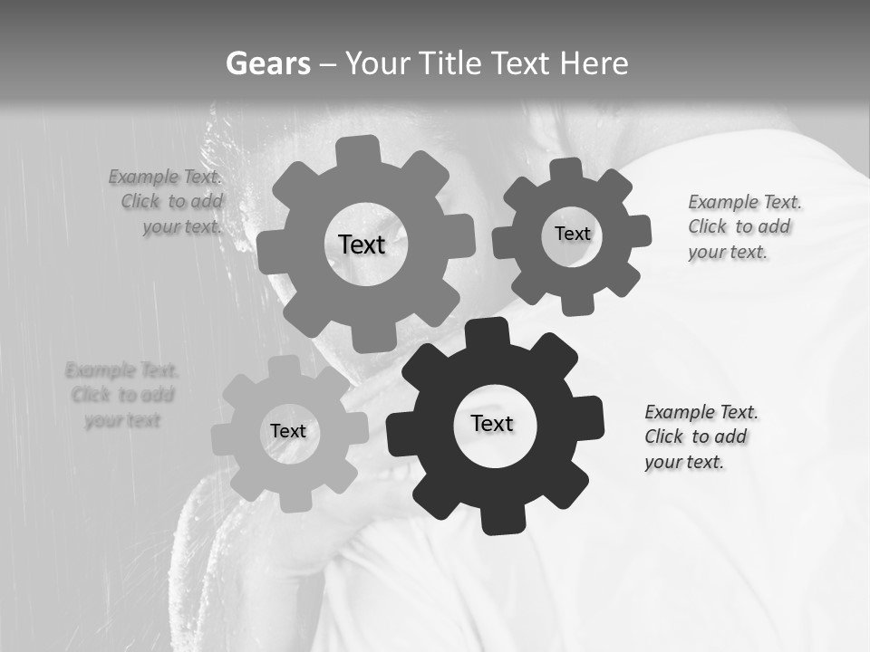 Couple In The Rain PowerPoint Template