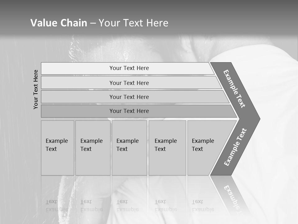 Couple In The Rain PowerPoint Template