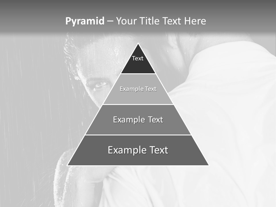 Couple In The Rain PowerPoint Template