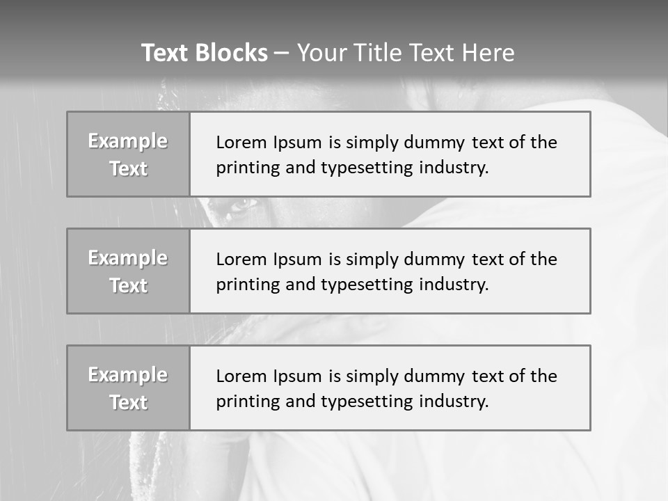 Couple In The Rain PowerPoint Template