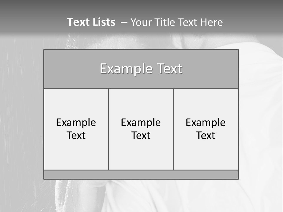 Couple In The Rain PowerPoint Template