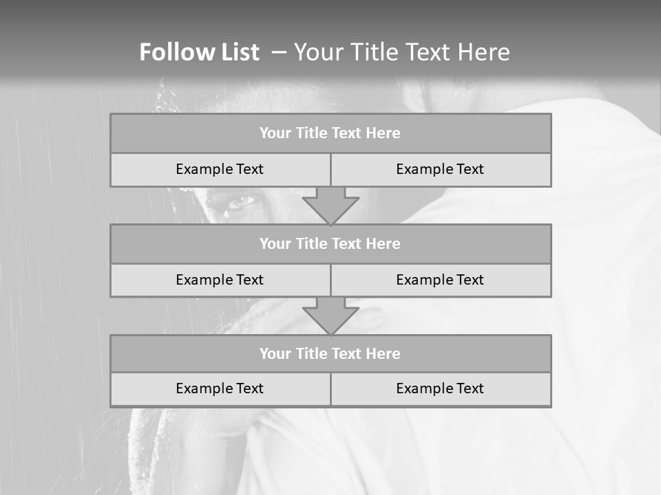 Couple In The Rain PowerPoint Template