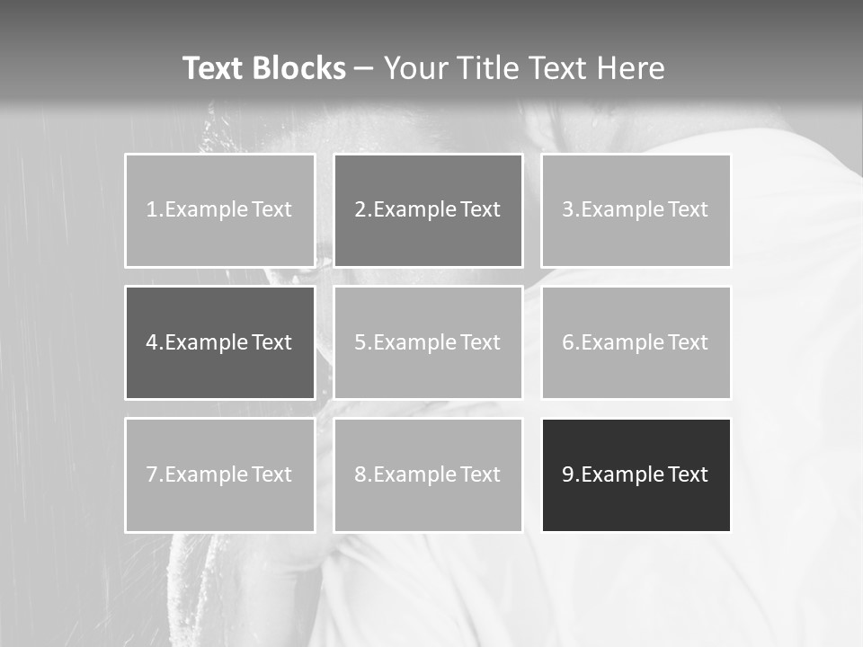 Couple In The Rain PowerPoint Template