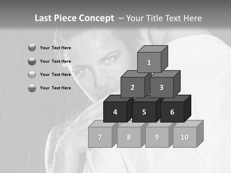 Couple In The Rain PowerPoint Template