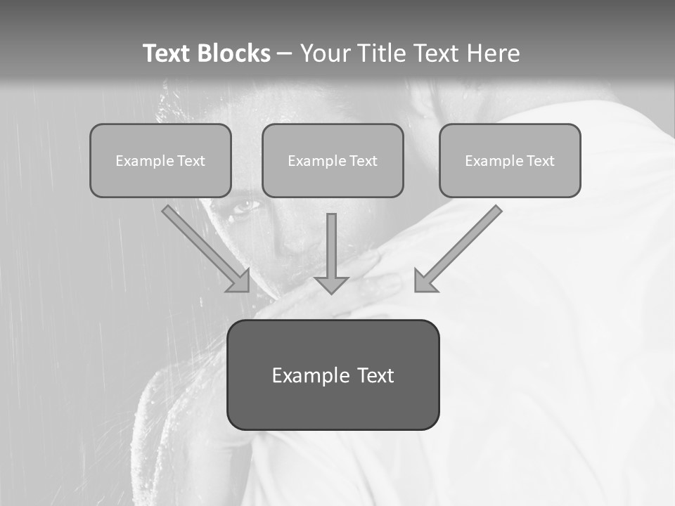 Couple In The Rain PowerPoint Template
