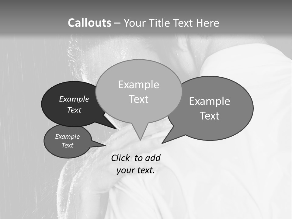 Couple In The Rain PowerPoint Template