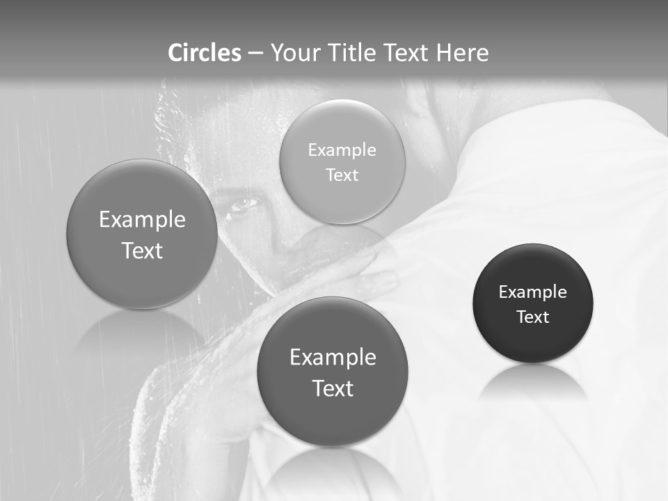 Couple In The Rain PowerPoint Template