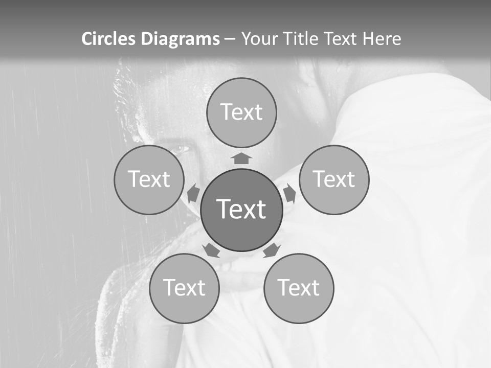 Couple In The Rain PowerPoint Template