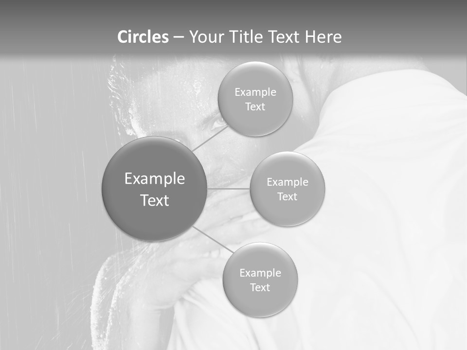 Couple In The Rain PowerPoint Template