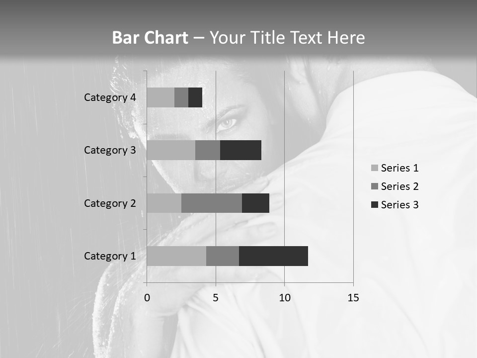 Couple In The Rain PowerPoint Template