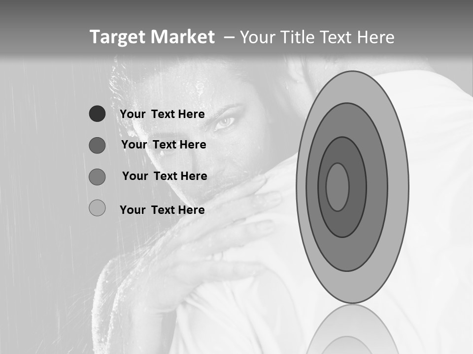 Couple In The Rain PowerPoint Template