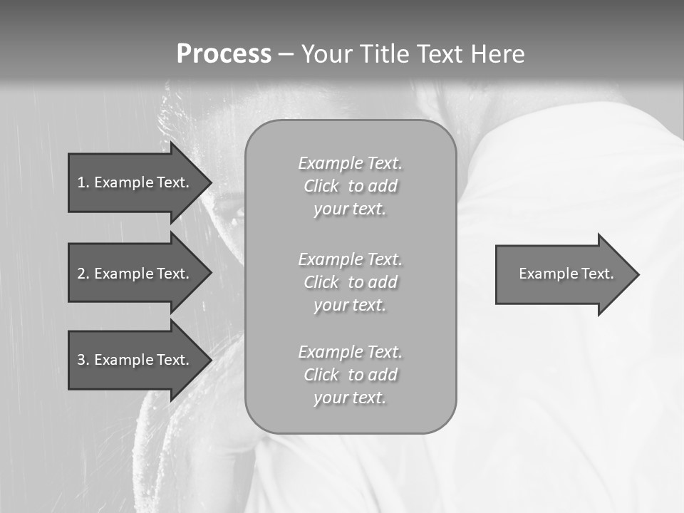 Couple In The Rain PowerPoint Template