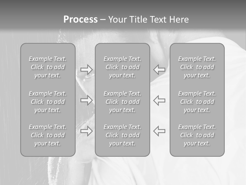 Couple In The Rain PowerPoint Template