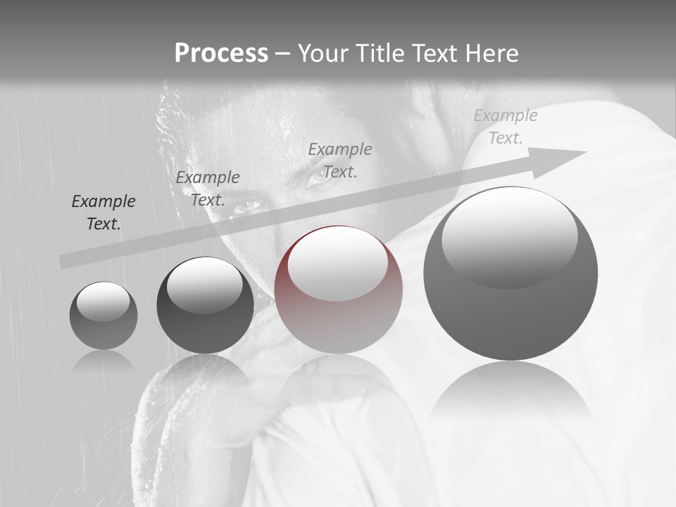 Couple In The Rain PowerPoint Template