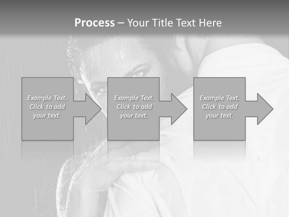 Couple In The Rain PowerPoint Template