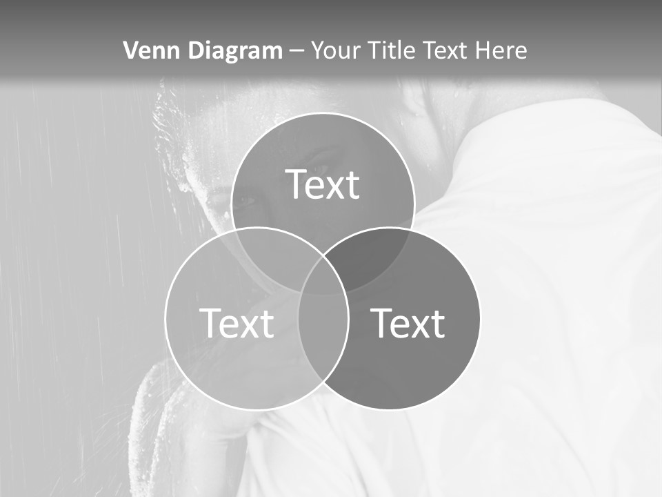 Couple In The Rain PowerPoint Template