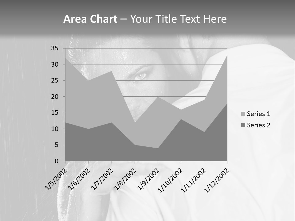 Couple In The Rain PowerPoint Template