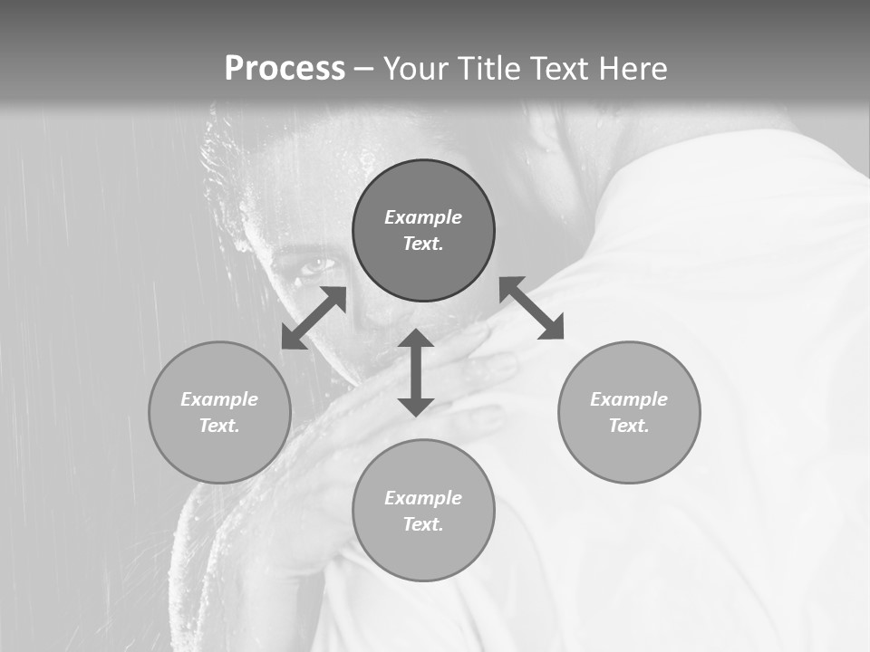 Couple In The Rain PowerPoint Template