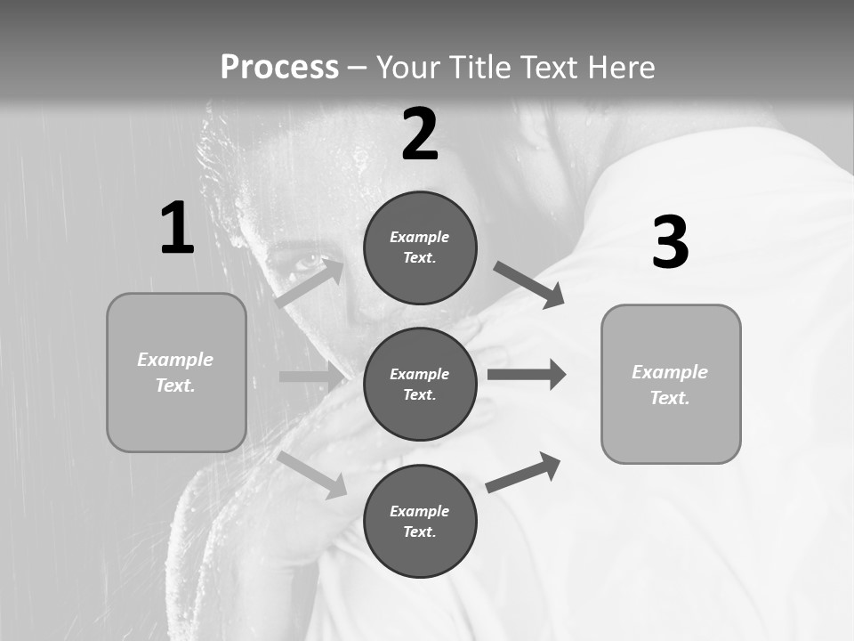 Couple In The Rain PowerPoint Template