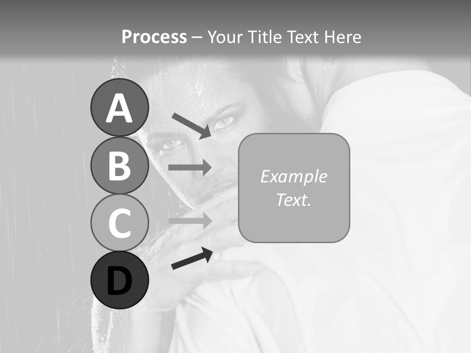 Couple In The Rain PowerPoint Template