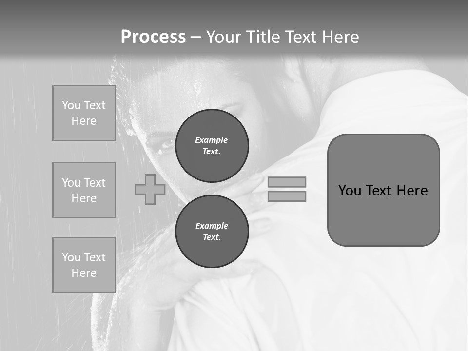 Couple In The Rain PowerPoint Template