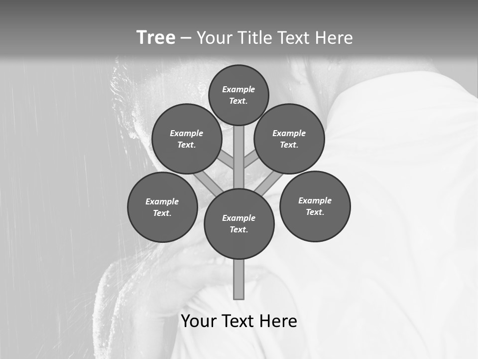 Couple In The Rain PowerPoint Template