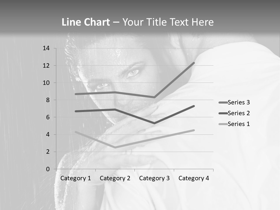 Couple In The Rain PowerPoint Template