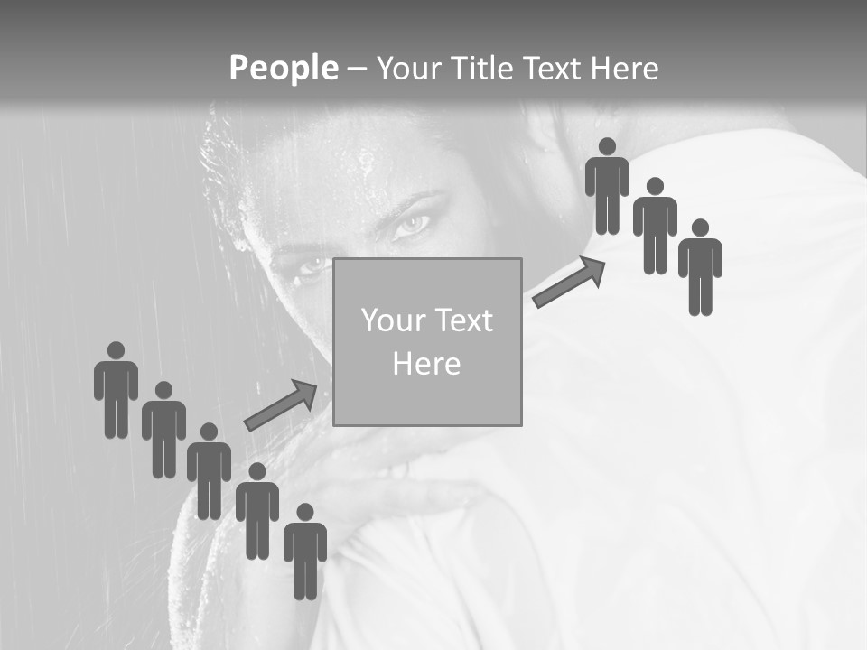 Couple In The Rain PowerPoint Template