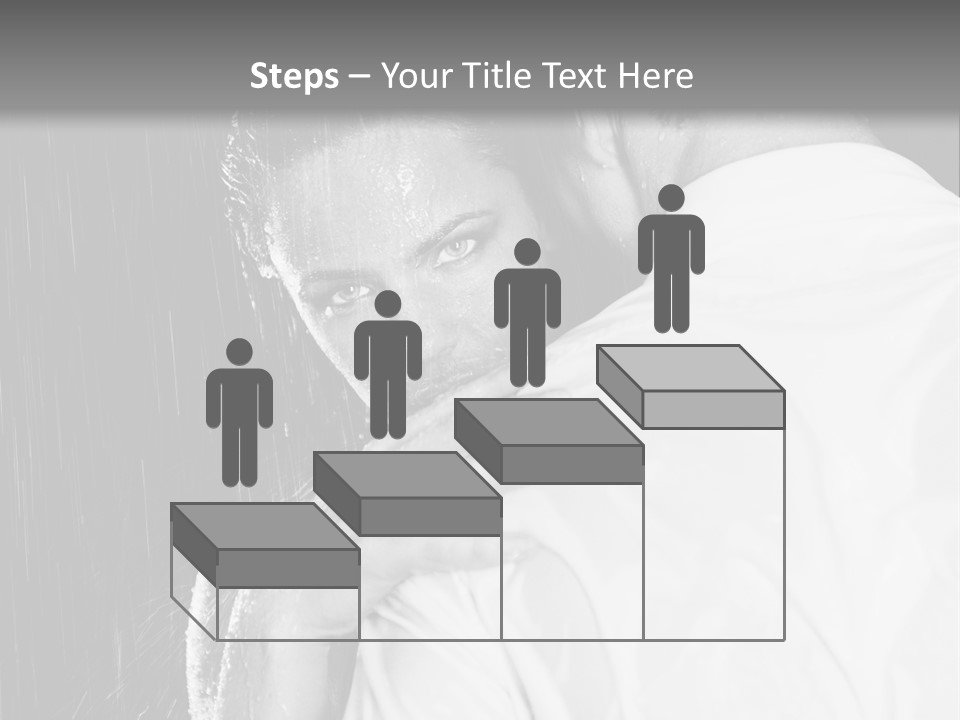 Couple In The Rain PowerPoint Template