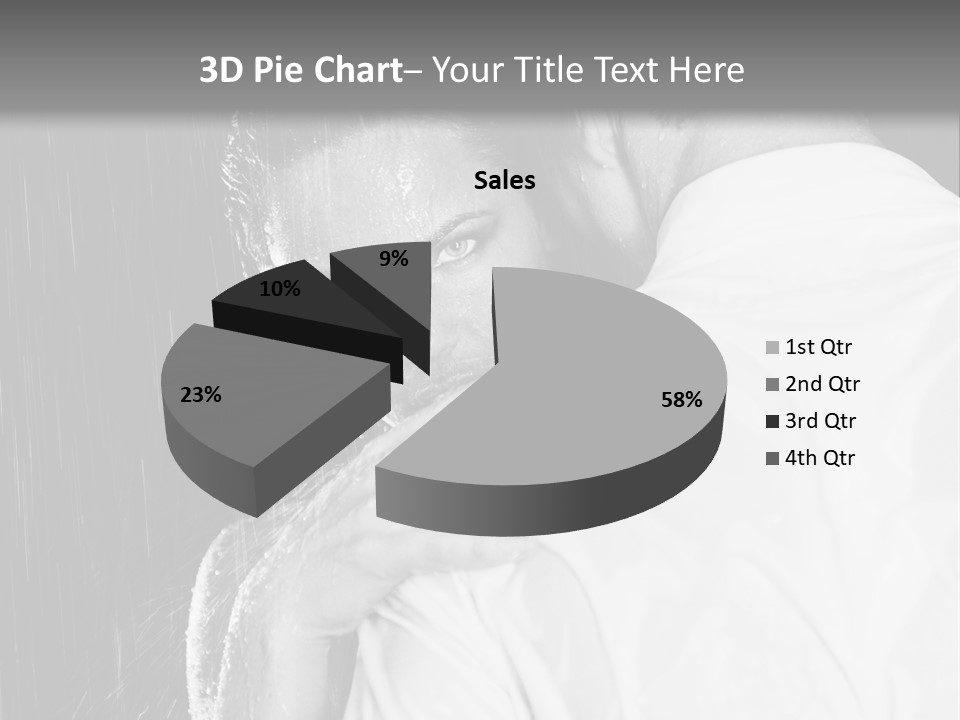 Couple In The Rain PowerPoint Template