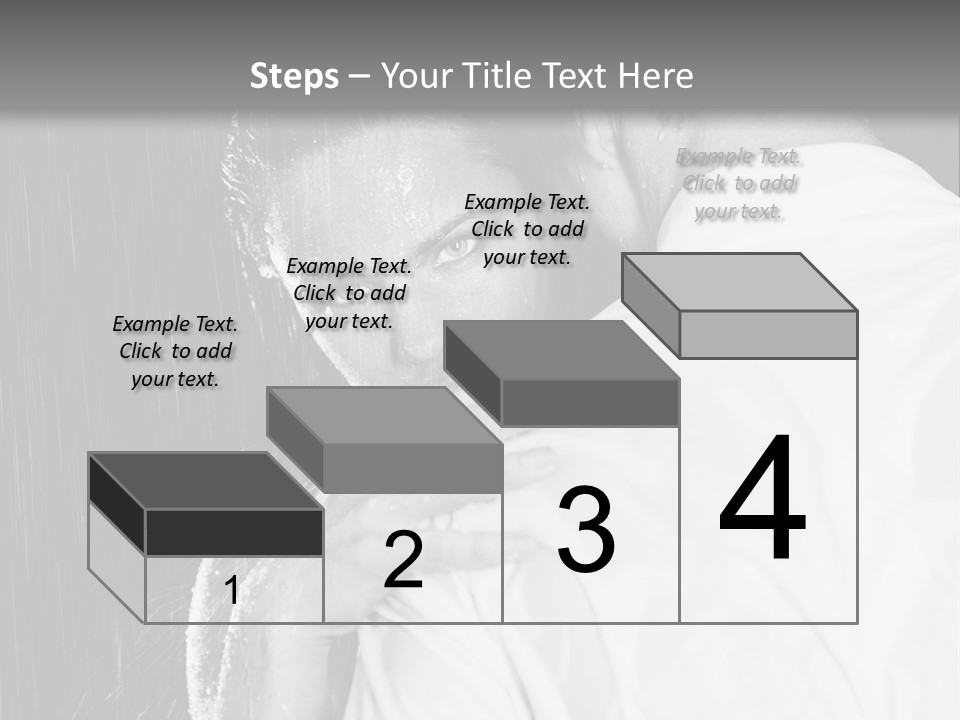 Couple In The Rain PowerPoint Template