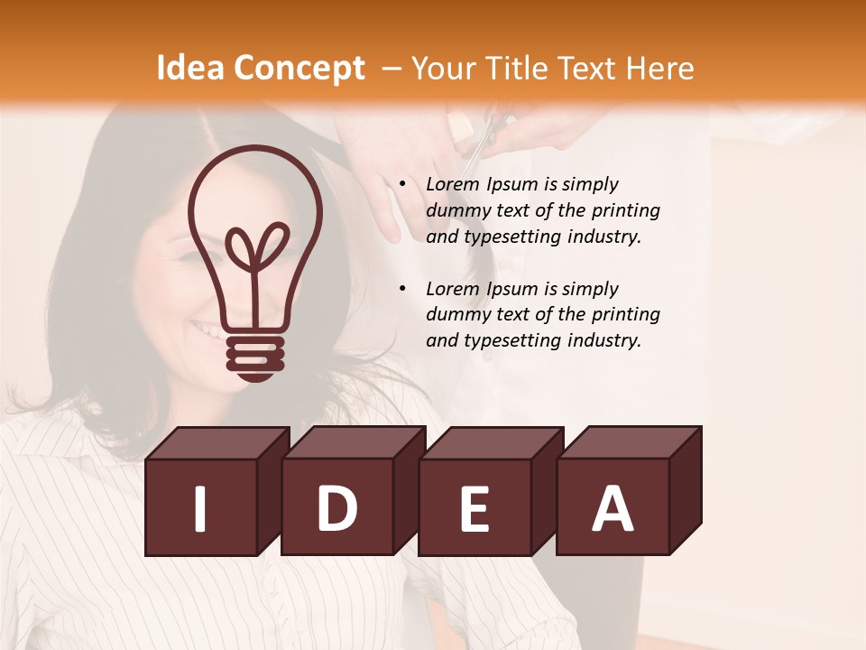 Playful Leisure Female PowerPoint Template