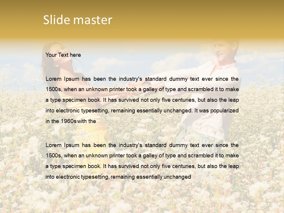 Playful Leisure Female PowerPoint Template