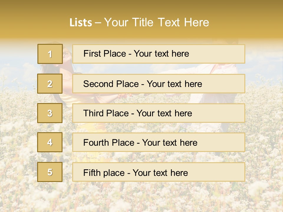 Playful Leisure Female PowerPoint Template