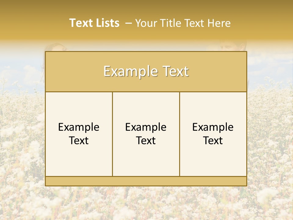 Playful Leisure Female PowerPoint Template