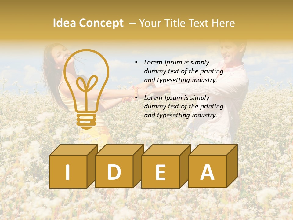 Playful Leisure Female PowerPoint Template