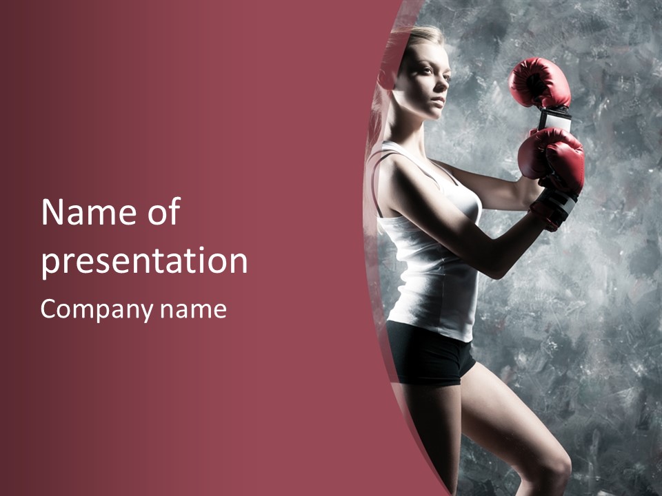 Boxer Women PowerPoint Template