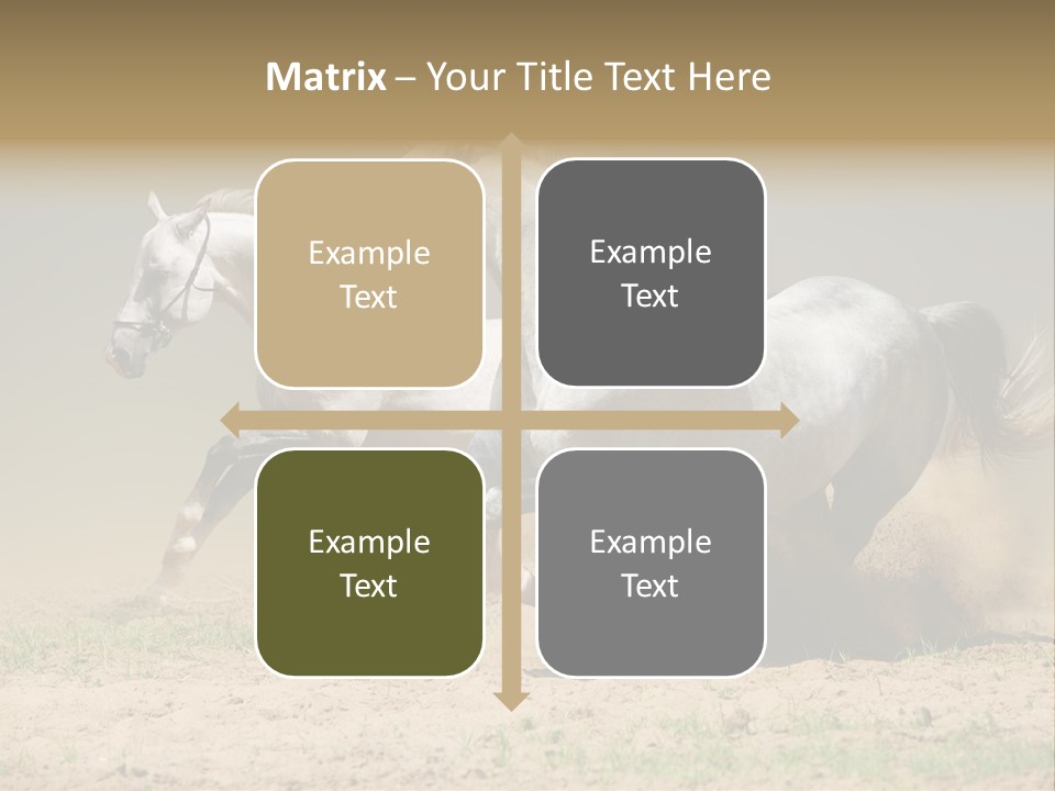 White Horses PowerPoint Template