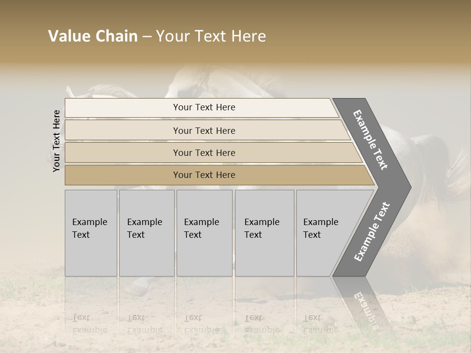 White Horses PowerPoint Template