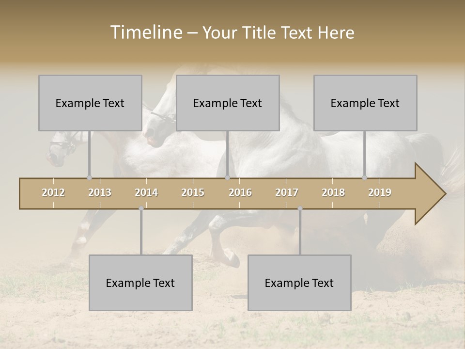 White Horses PowerPoint Template