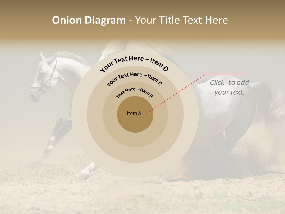 White Horses PowerPoint Template