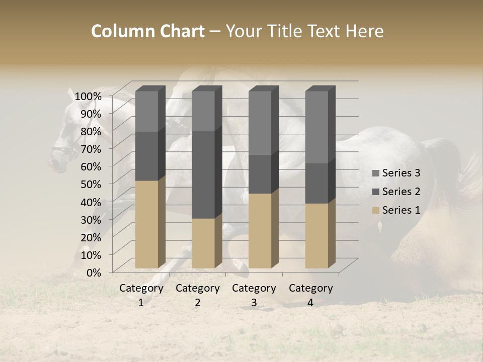 White Horses PowerPoint Template