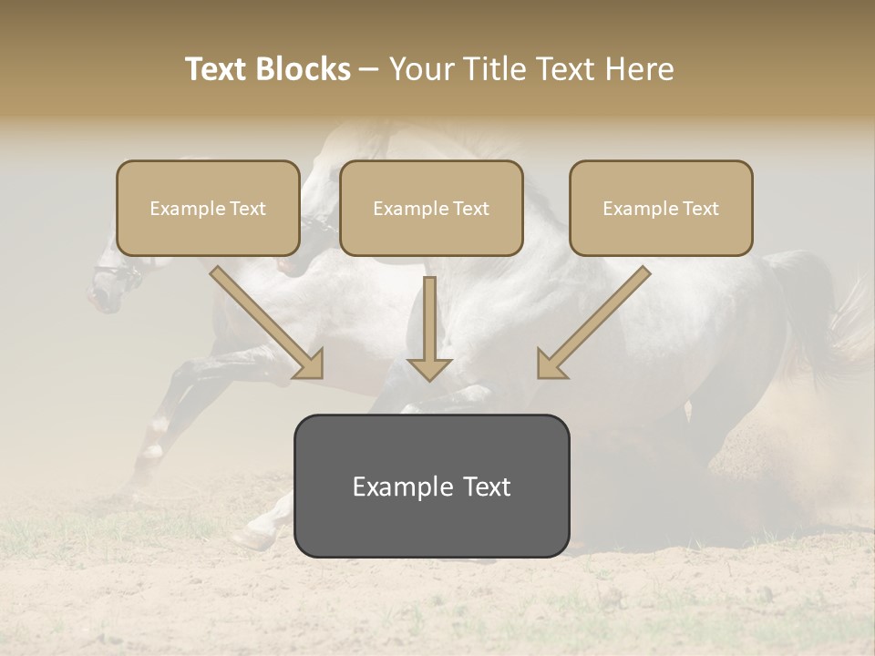 White Horses PowerPoint Template